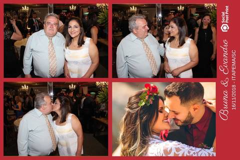 Totem Fotográfico em casamento realizado em Itapema (SC).'