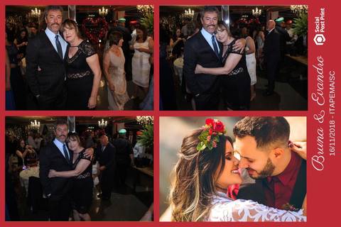 Totem Fotográfico em casamento realizado em Itapema (SC).'