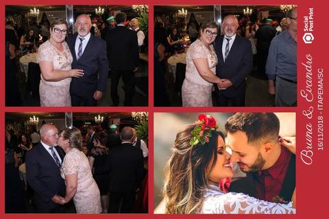 Totem Fotográfico em casamento realizado em Itapema (SC).'