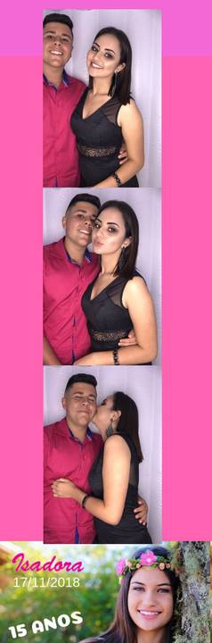 Cabine de Fotos em aniversário de 15 Anos na Palhoça'