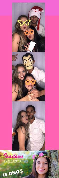 Cabine de Fotos em aniversário de 15 Anos na Palhoça'