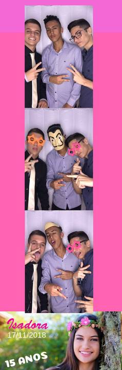 Cabine de Fotos em aniversário de 15 Anos na Palhoça'
