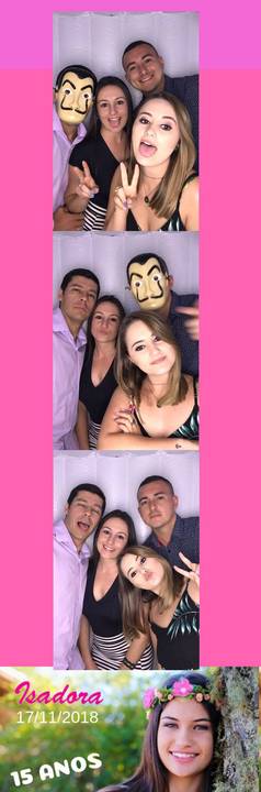 Cabine de Fotos em aniversário de 15 Anos na Palhoça'