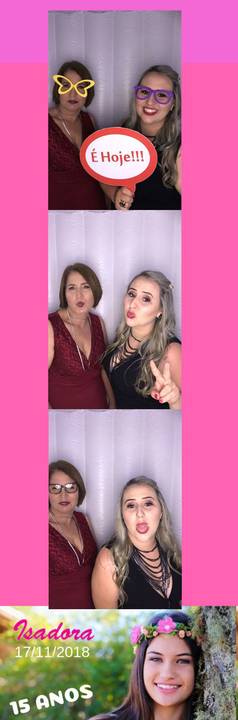 Cabine de Fotos em aniversário de 15 Anos na Palhoça'