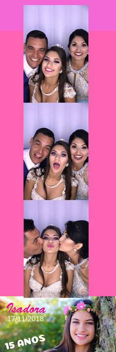Cabine de Fotos em aniversário de 15 Anos na Palhoça'