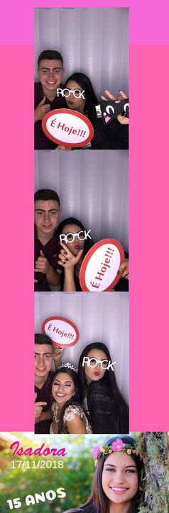 Cabine de Fotos em aniversário de 15 Anos na Palhoça'