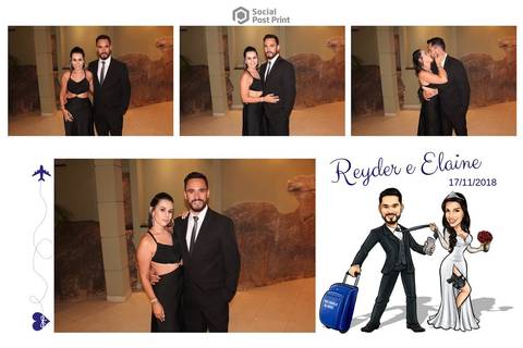 Totem Fotográfico em Florianópolis, Casamento Reyder e Elaine'