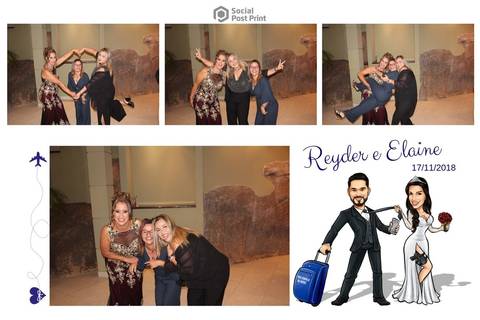 Totem Fotográfico em Florianópolis, Casamento Reyder e Elaine'