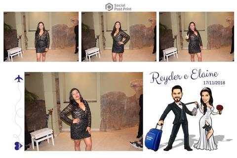 Totem Fotográfico em Florianópolis, Casamento Reyder e Elaine'