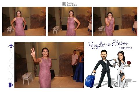 Totem Fotográfico em Florianópolis, Casamento Reyder e Elaine'