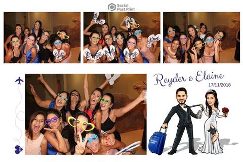 Totem Fotográfico em Florianópolis, Casamento Reyder e Elaine'