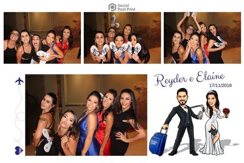 Totem Fotográfico em Florianópolis, Casamento Reyder e Elaine'