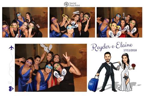 Totem Fotográfico em Florianópolis, Casamento Reyder e Elaine'