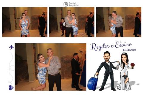Totem Fotográfico em Florianópolis, Casamento Reyder e Elaine'