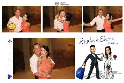 Totem Fotográfico em Florianópolis, Casamento Reyder e Elaine'