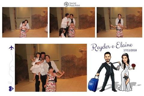 Totem Fotográfico em Florianópolis, Casamento Reyder e Elaine'