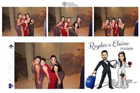 Totem Fotográfico em Florianópolis, Casamento Reyder e Elaine'