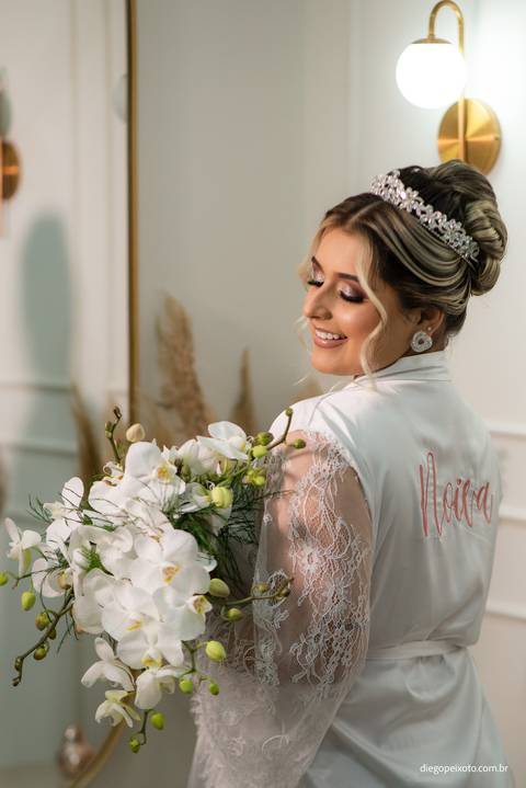 Noiva com o buquê'