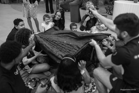 Luisa, a estrela do seu próprio conto de aniversário.'