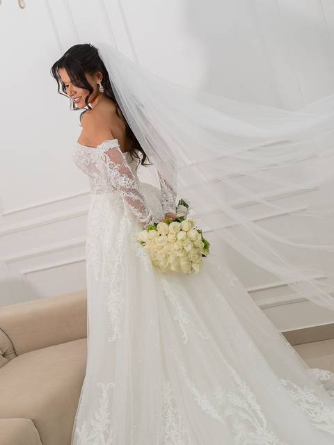 fotos de noiva no making of'