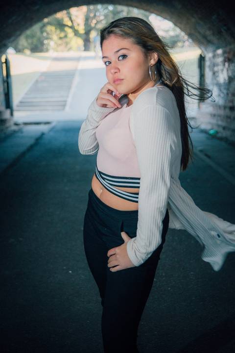 foto en tunel del parque escalabrini ortiz sesion cumple de 15 urbana'