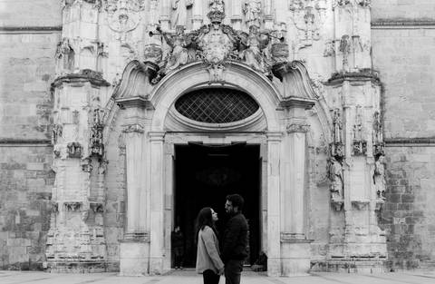 sessão de namorados na igreja Santa Cruz coimbra'
