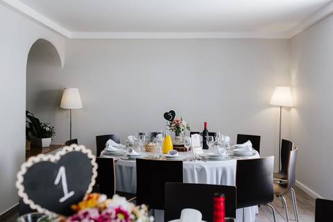 restaurante decorado para o baptizado'