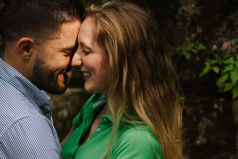 Momento de amor no Jardim Botânico de Coimbra'