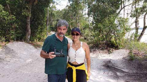 Alexandre e Paula da TV Jaguanum'