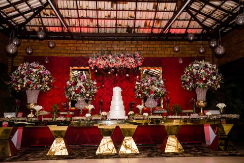 mesa principal de casamento '