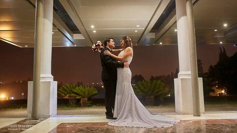 Foto retrato novios'