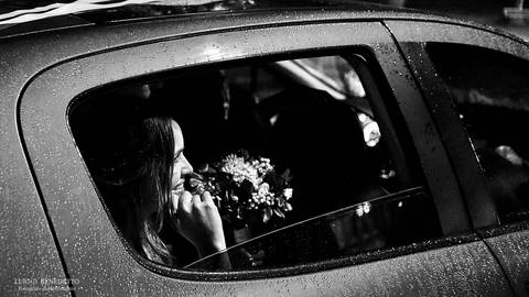 Llegada de los novios'