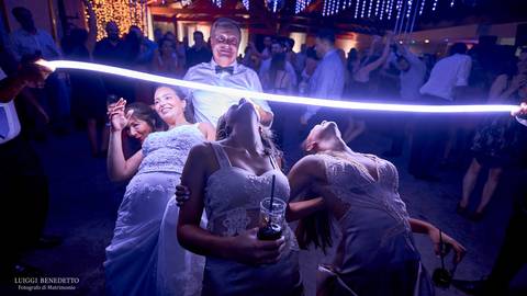 baile limbo con luces led'