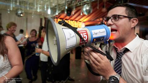 Megáfono en fiesta'