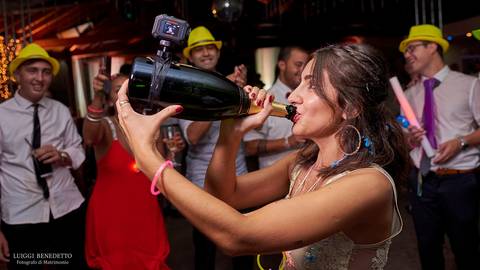 Champagne en casamientos'