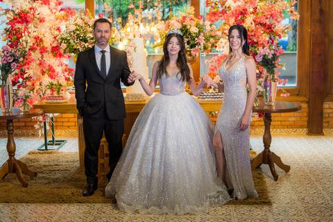 Posadas na Chácara do Cris com os pais'