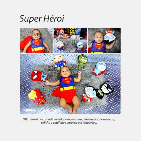 Super Heróis- criança de 1 a 12 meses'