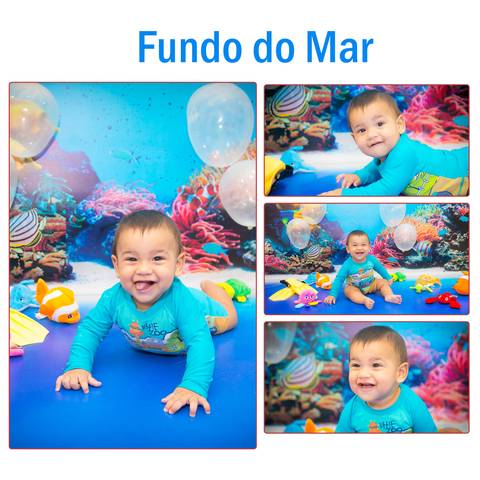 Ensaio fundo do mar Menino'