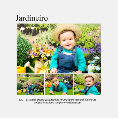 Ensaio infantil Jardineiro'