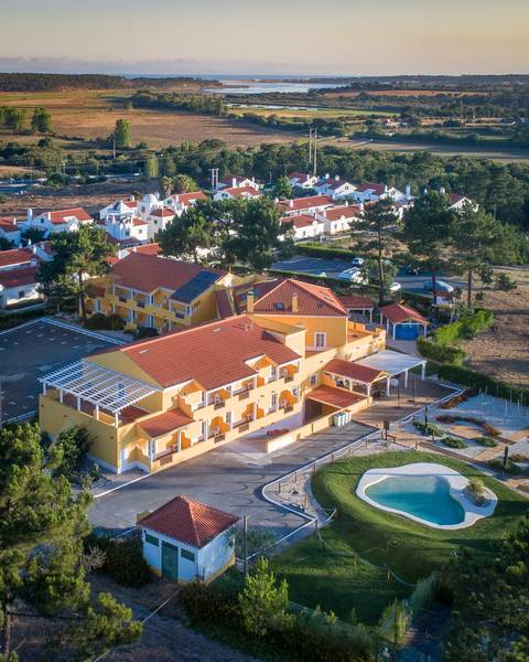 foto drone alentejo hotel leziria'