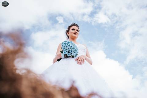 Noiva com céu azul'