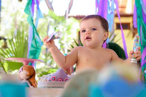 Fotografia Festa Infantil: 1 ano de Elisa, em Itacimirim/BA.'