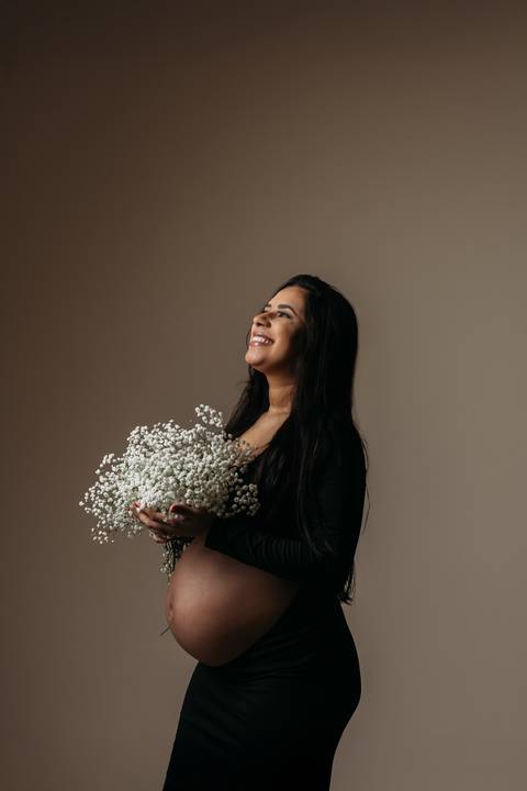 Sessão de grávida - Estúdio'