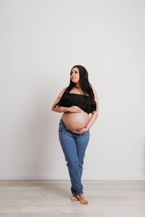Sessão de grávida - Estúdio'