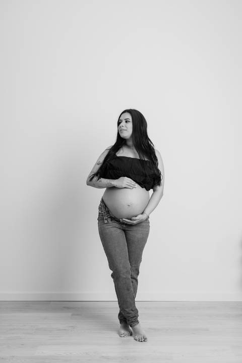Sessão de grávida - Estúdio'