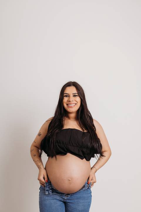 Sessão de grávida - Estúdio'
