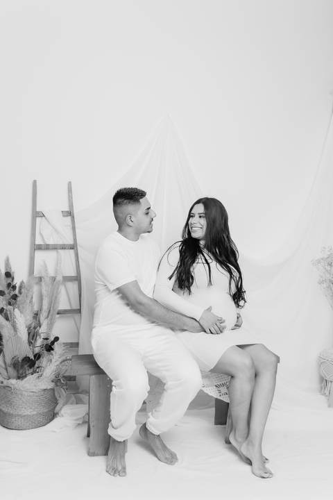 Sessão de grávida - Estúdio'