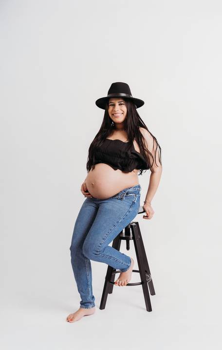Sessão de grávida - Estúdio'
