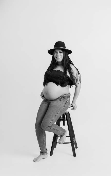 Sessão de grávida - Estúdio'