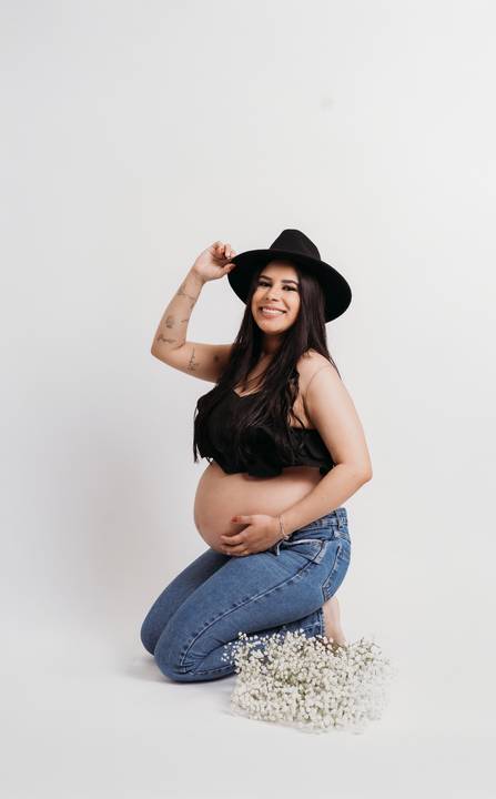 Sessão de grávida - Estúdio'